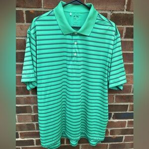 Adidas XL ClimaLite 100% Polyester golf shirt.